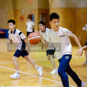 抽象球场轮廓，红色标记得分